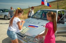 Автопробег в честь Дня России прошел в Феодосии