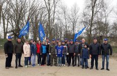 Субботник в честь 6-й годовщины «Крымской весны» в г. Джанкое