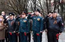 В мероприятиях, посвященных 77-й годовщине освобождения столицы Крыма от немецко-фашистских захватчиков участвует делегация от 147-го Симферопольского полка
