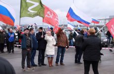В Крыму состоялся масштабный автопробег в поддержку президента и армии