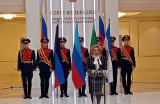 Флаги новых российских регионов установили в Совфеде