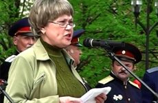 Выступление Галины Коберник на митинге в честь 225-й годовщины воссоединения Крыма с Россией. 2008 год