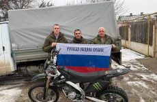 Воинам 56-го десантно-штурмового полка направлены гуманитарная помощь и мотоцикл от члена Русской общины Крыма